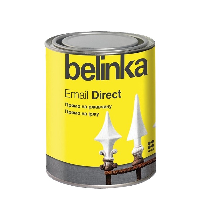 Эмаль антикоррозионная по ржавчине Belinka Email Direct белая 2,5 л