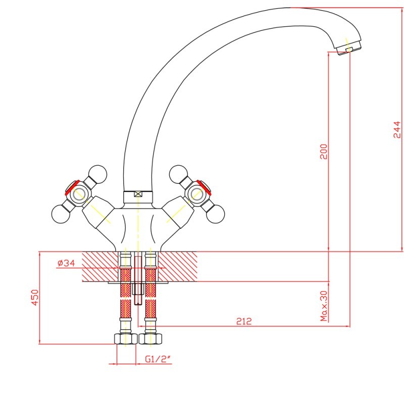 Смеситель для кухни Zollen Bremen BR71420622