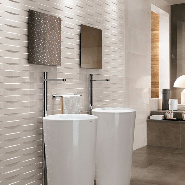 Керамогранит Atlas Concorde Dwell 3D Grid Off White 80 800х400 мм