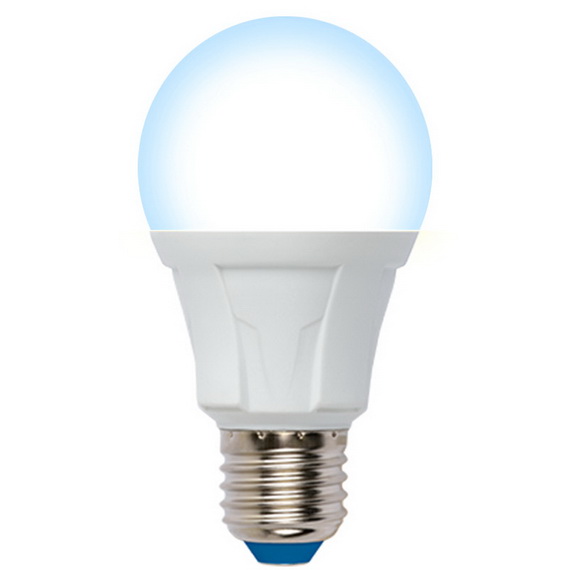 Лампа светодиодная Uniel Яркая LED-A60 10W/DW/E27/FR PLP01WH матовая 6500K