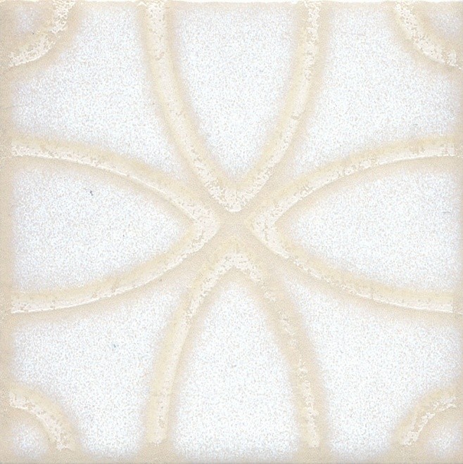 Вставка керамическая Kerama Marazzi STG/B405/1266 Амальфи орнамент белая 99х99 мм