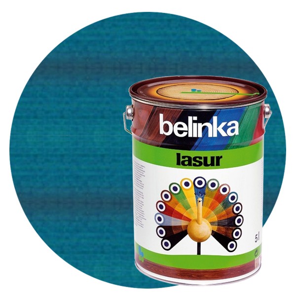 Пропитка для древесины Belinka Lasur № 20 голубая 5 л