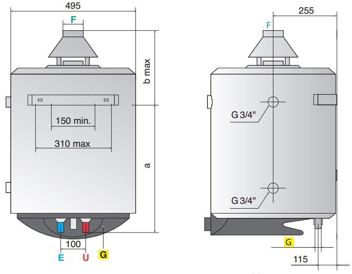 Водонагреватель Ariston S/SGA 50 R накопительный газовый 
