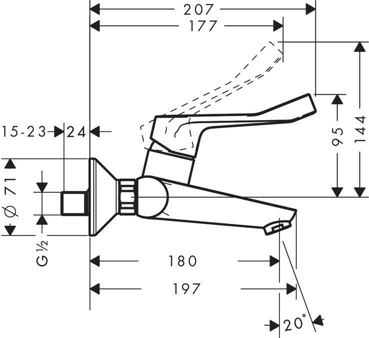 Смеситель для раковины Hansgrohe Focus 31913000