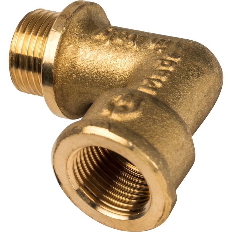 Угольник с упором Stout SFT-0015-000038 3/8 дюйма с внутренней и наружной резьбой