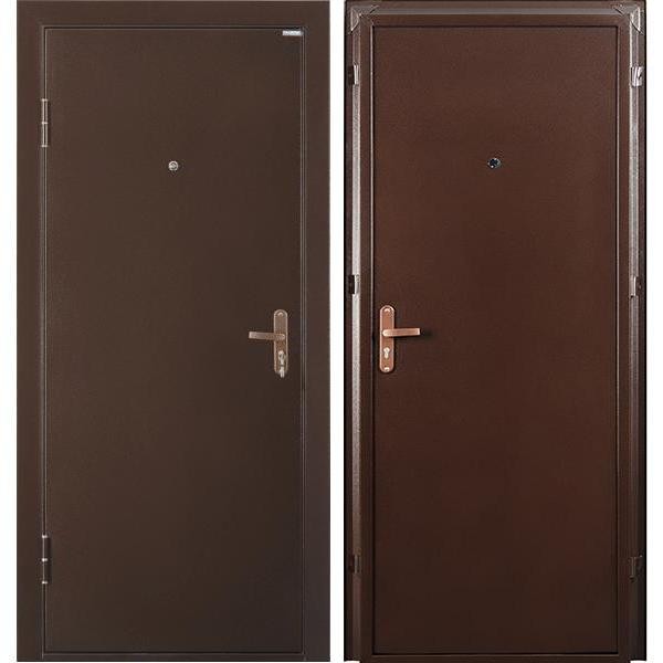 Дверь входная металлическая Промет Б2 Профи левая 2050х850 мм Антик медный