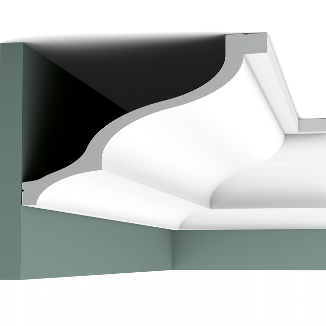 Карниз потолочный полиуретановый Orac Decor Luxxus C337 2000х172х256 мм