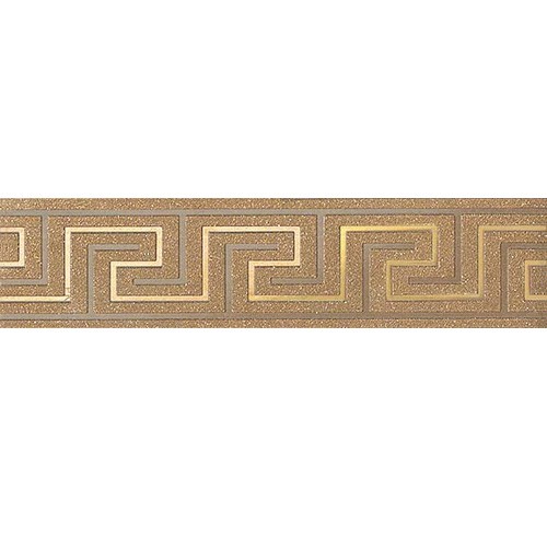 Бордюр керамический для стены Atlas Concorde Suprema Gold Greca 250х60 мм