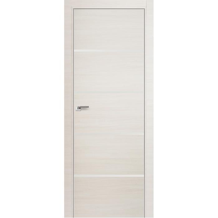 Дверное полотно Profil Doors 20Z экошпон Эшвайт кроскут стекло белое 2000х800 мм с врезкой под магнитный замок и скрытые петли