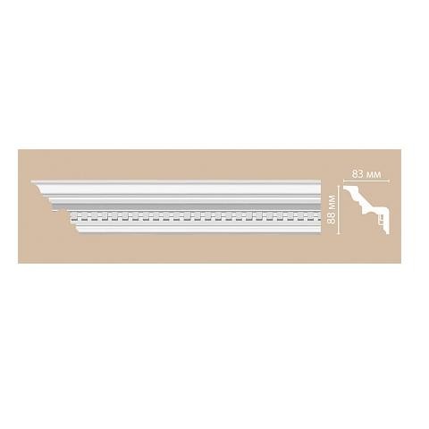 Плинтус потолочный полиуретановый Decomaster 95002 2400х88х83 мм