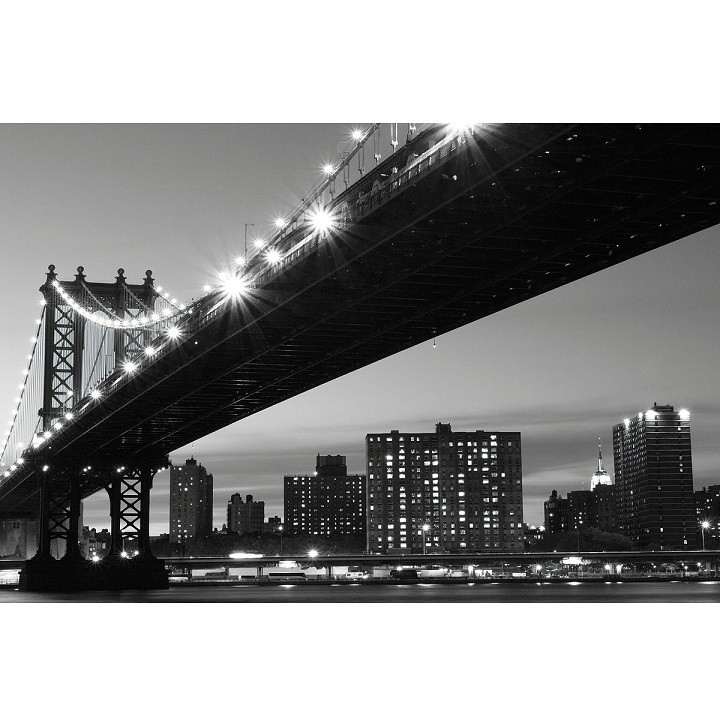 Фотообои виниловые на флизелиновой основе Decocode Ночной Бруклин 13-0282-WB 2,5х1,3 м