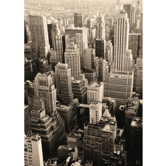 Фотообои виниловые на флизелиновой основе Decocode Нью-Йорк ретро 21-0019-RB 2х2,8 м