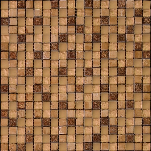 Мозаика из стекла, мрамора и агломерата Natural Inka BDA-1521