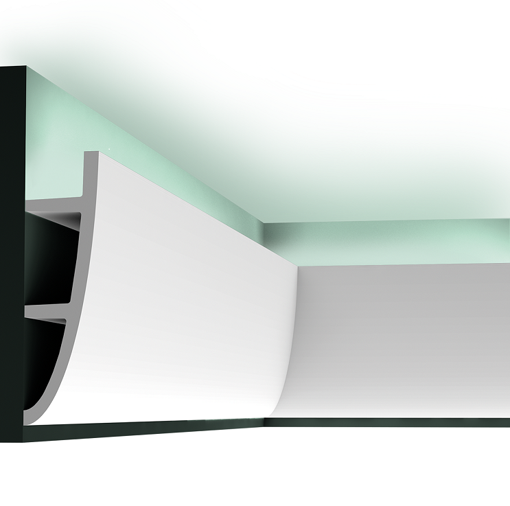 Профиль полиуретановый Orac Decor Ulf Moritz C374F Antonio 2000х50х180 мм для скрытого освещения 