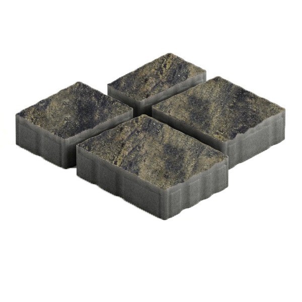 Тротуарная плитка Steingot Гранито Color Mix Stein Black Gold №16 мультиформат