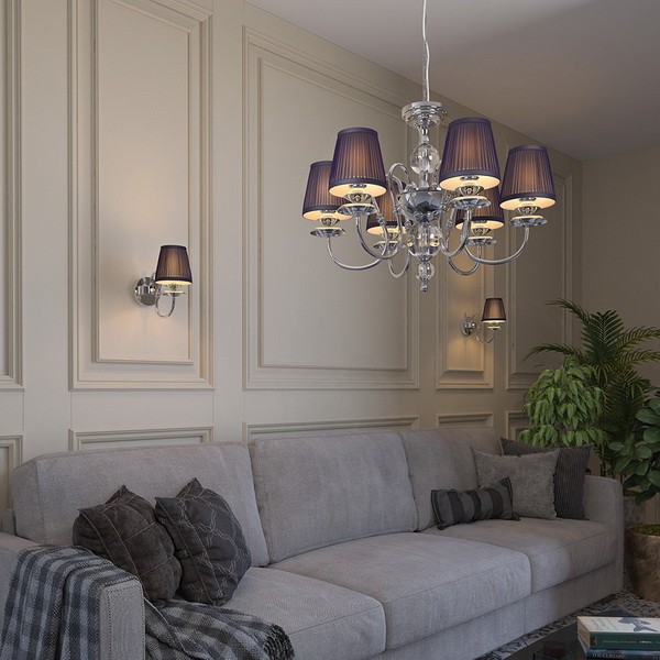 Люстра подвесная Odeon Light Mirella 4191/6 синяя E14 6х40W 220V