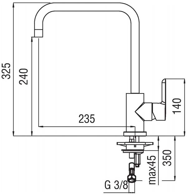 Смеситель для кухни Nobili Abc AB87134CR