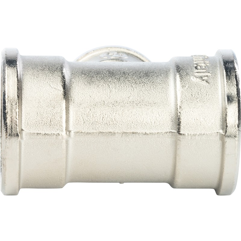 Тройник переходной Stout SFT-0022-001341 1х3/4х1 дюйм никелированный с внутренней резьбой