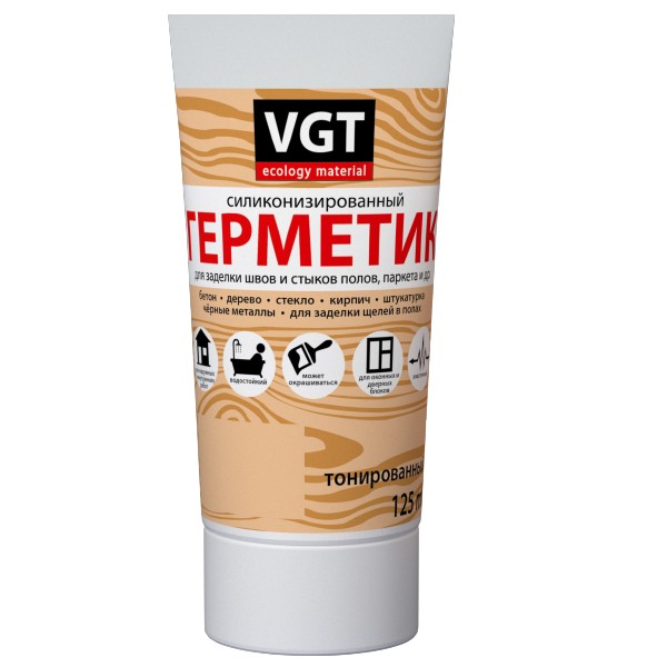 Герметик силиконизированный VGT белый 0,16 л
