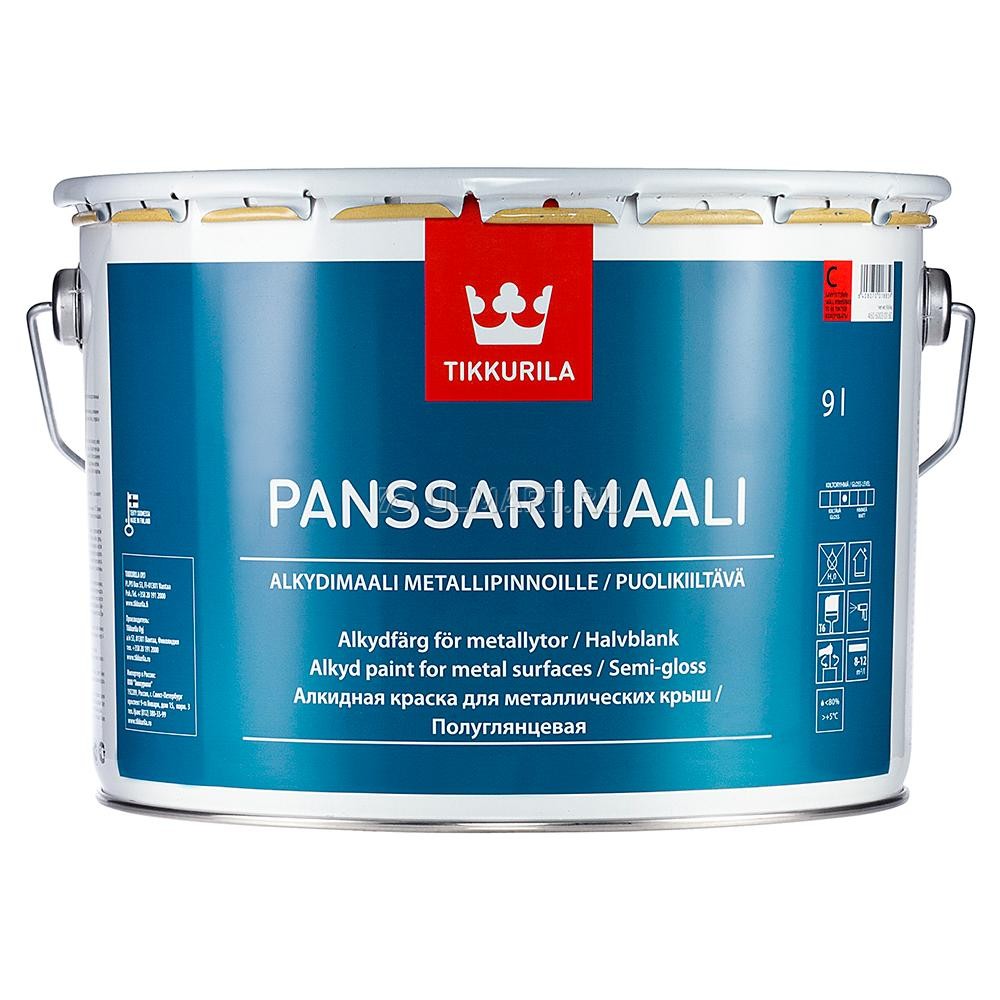 Краска Tikkurila Panssarimaali полуглянцевая база С 9 л