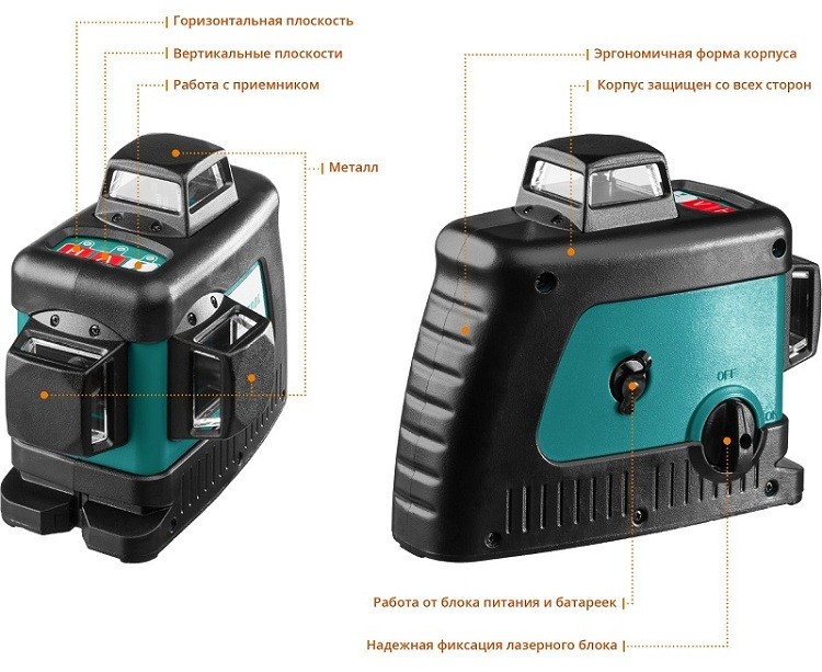 Нивелир лазерный Kraftool LL-3D-3 34640-3
