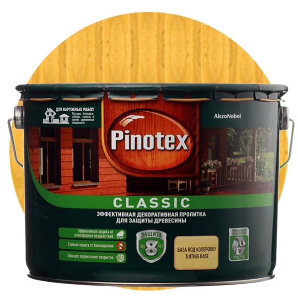 Пропитка для древесины Pinotex Classic Сосна 9 л