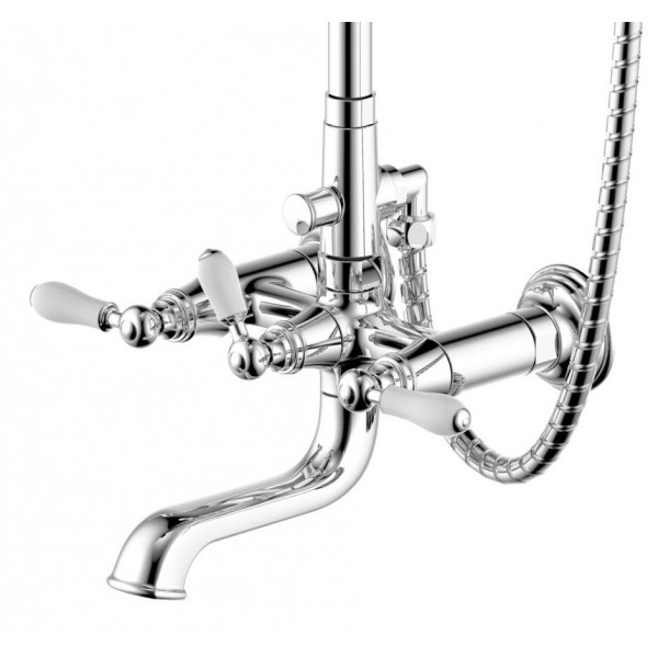 Душевая стойка Bravat Art F65193CP-A2-RUS со смесителем