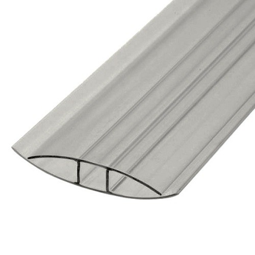 Профиль для поликарбоната Юг-Ойл-Пласт соединительный неразъемный 6-8 мм серебро