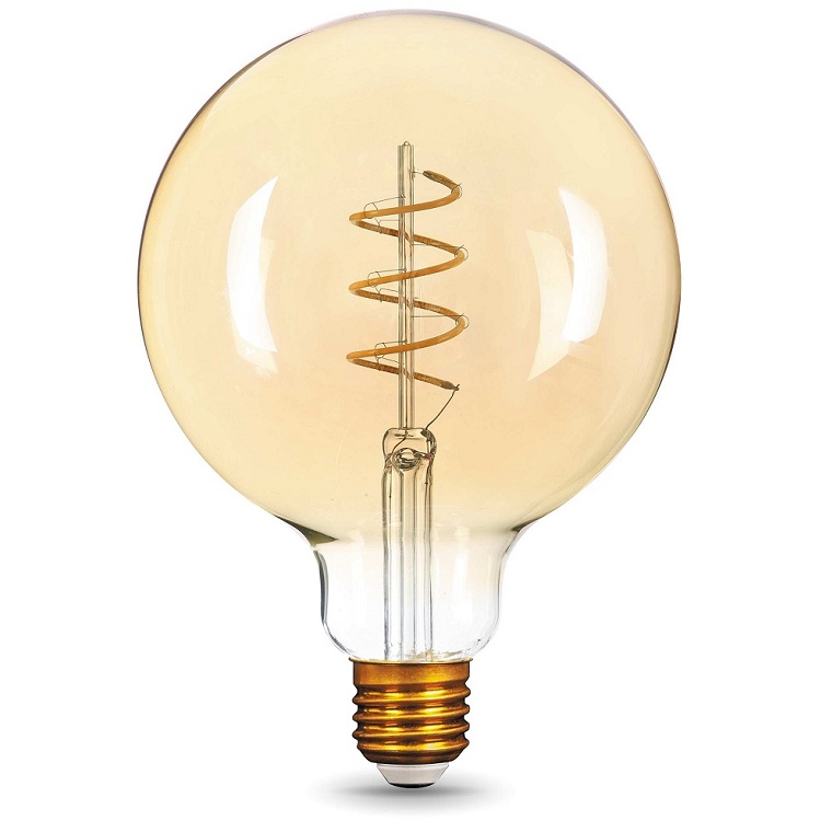 Лампа светодиодная Gauss 158802008 Filament G120 Flexible 6W E27 Golden 2400К