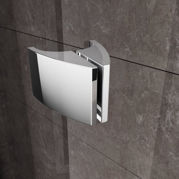 Душевая дверь Ravak Pivot PDOP2-120 Transparent белая с хромированными петлями