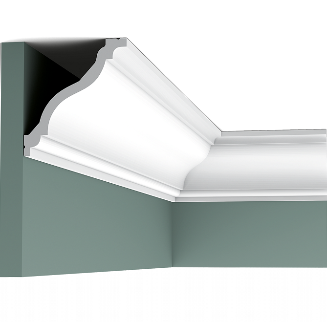 Карниз потолочный полиуретановый Orac Decor Luxxus C333F 2000х111х122 мм