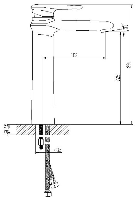Смеситель для раковины Lemark Status LM4409C