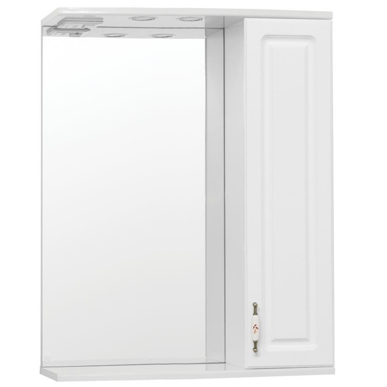 Зеркало-шкаф Style Line Олеандр-2 65/С Люкс белый
