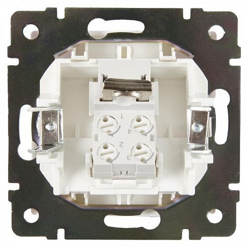 Механизм розетки телефонной Werkel WL03-RJ-11-ivory Слоновая кость