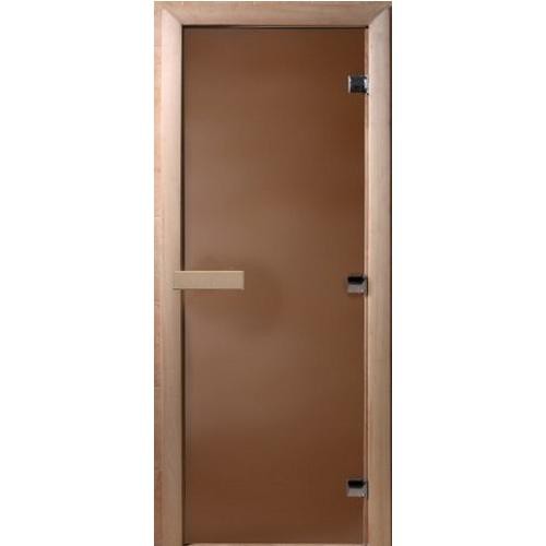 Дверь для сауны стеклянная Doorwood DW00020 бронза матовая 600х1900 мм 
