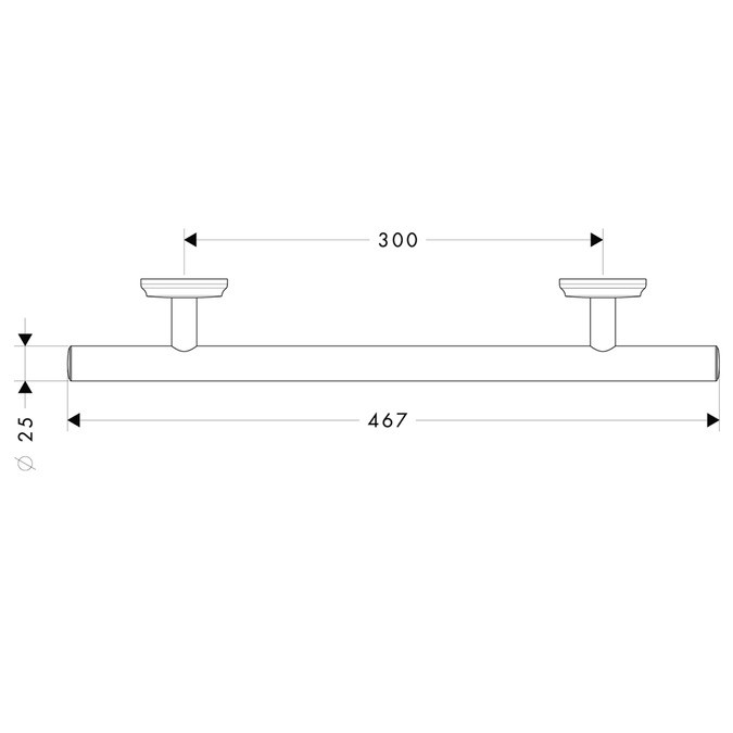 Поручень для ванной Hansgrohe Logis Classic 41613000