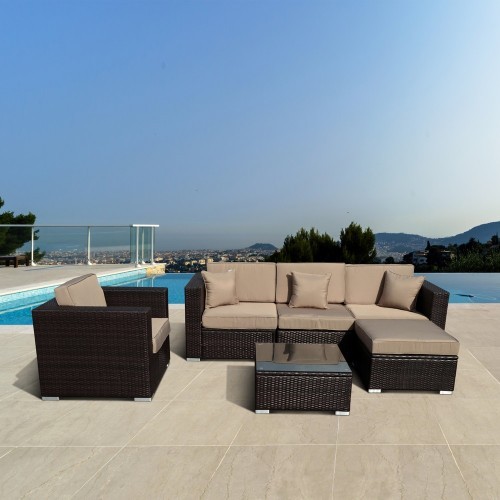 Комплект мебели Афина-Мебель YR821 Brown коричневый