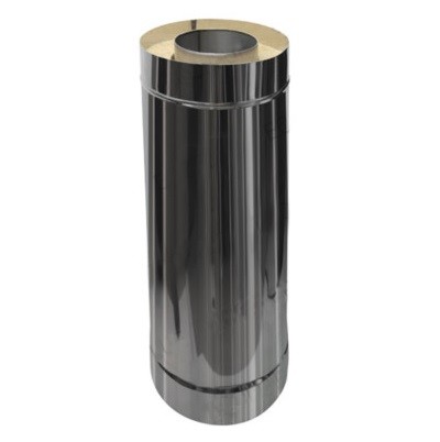 Сэндвич труба для дымохода нержавеющая сталь Eco Flue 0,5 мм D230х150 мм L0,5 м