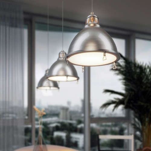 Светильник подвесной Odeon Light Breta 3807/1Lглянцевый никель E27 60W 220V