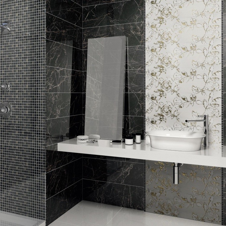Плитка керамическая Kerama Marazzi 12104R Астория обрезная черная 250х750 мм