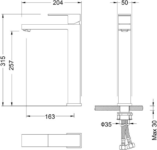 Смеситель для раковины Timo Selene 3061/00F chrome