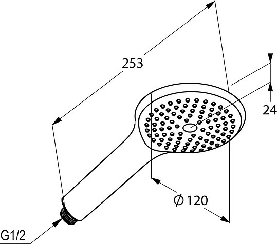 Ручной душ Kludi Freshline 6780005-00 1S DN15