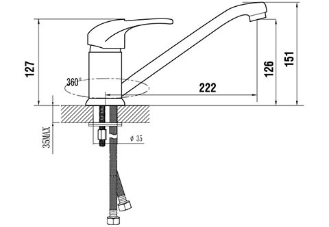 Смеситель для кухни Smartsant Гармония SM124001AA