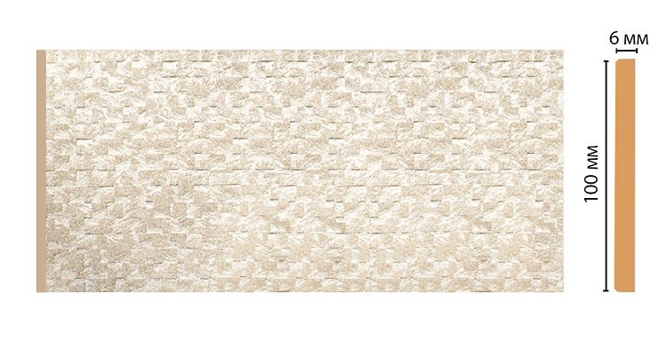 Панель декоративная Decomaster Перламутр-Stone Line R10-21 2400х100 мм