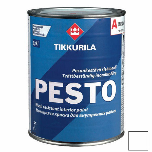 Эмаль алкидная Tikkurila Pesto полуматовая А 2,7 л