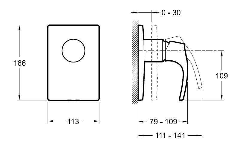 Смеситель для душа Jacob Delafon Symbol E98712-CP на 1 выход