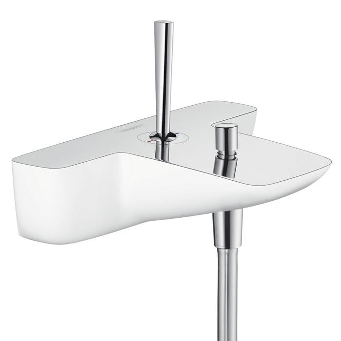 Смеситель для ванны Hansgrohe PuraVida 15472400 белый/хром