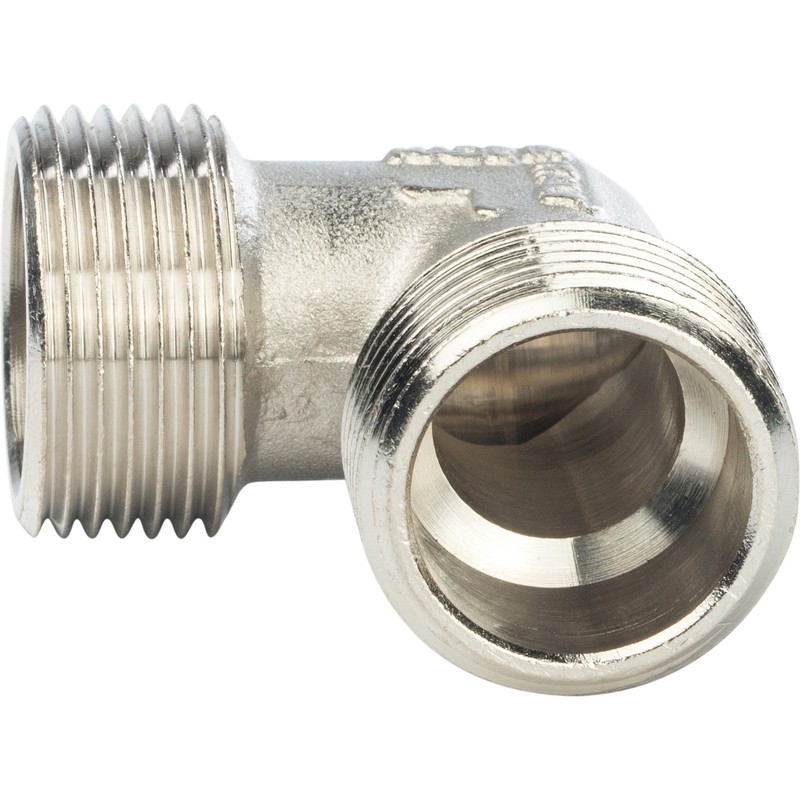 Угольник Stout SFT-0010-000034 3/4 дюйма никелированный с наружной резьбой