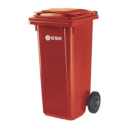 Контейнер пластиковый для мусора Ese 120 л красный