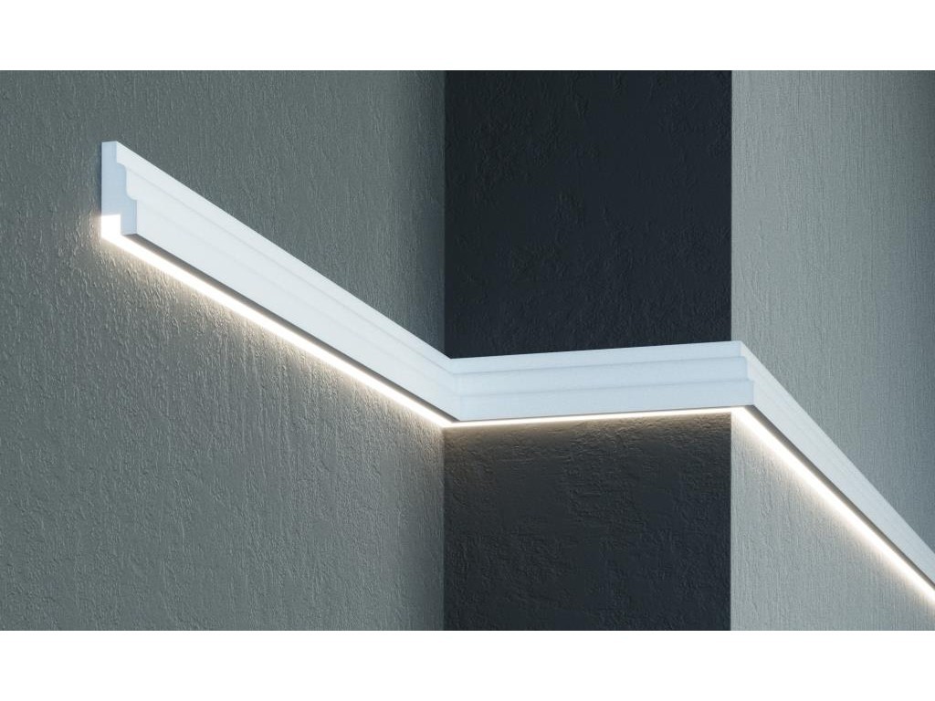 Молдинг фасадный из полистирола Leptonika MC 302 LED 2 м